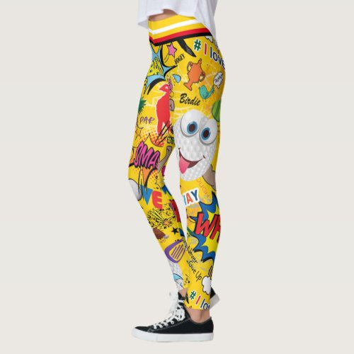 ️Awesome golf mix yellow   Leggings