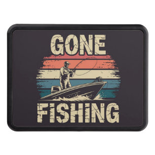 Awesome Gone Fishing stylish and cool  Hitch Cover