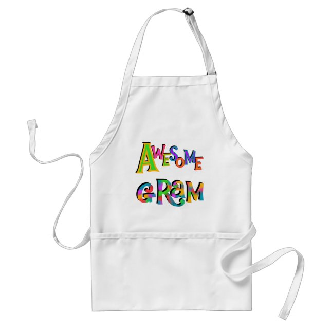 Awesome Gram T-shirts and Gifts Adult Apron (Front)
