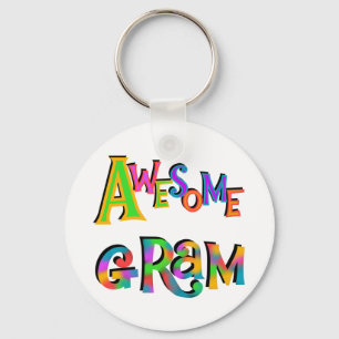 Awesome Gram T-shirts and Gifts Keychain