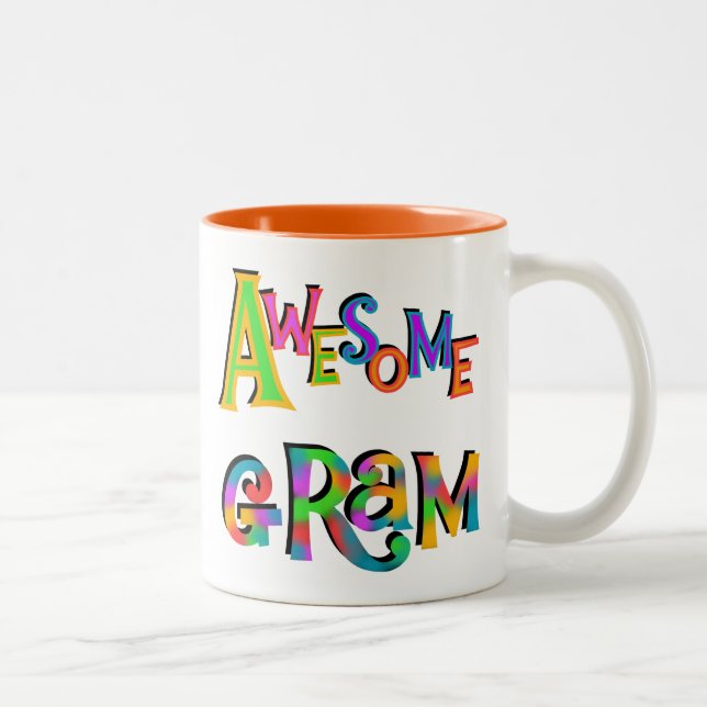Awesome Gram T-shirts and Gifts Two-Tone Coffee Mug (Right)