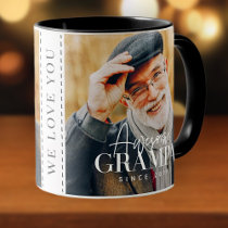 Awesome Grampa Since 20XX Simple Elegant Photo Mug