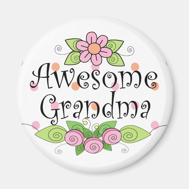 Awesome Grandma T-Shirt Magnet (Front)