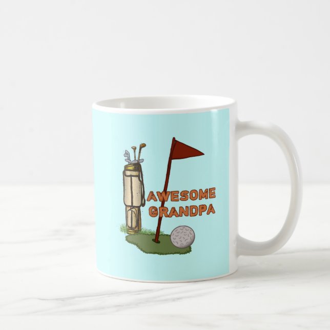 Awesome Grandpa Golf Coffee Mug (Right)