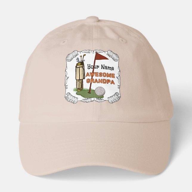 Awesome Grandpa  Golf hat (Front)