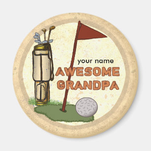 Awesome Grandpa Golf   magnet