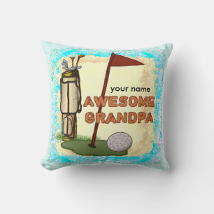 Awesome Grandpa Golf pillow