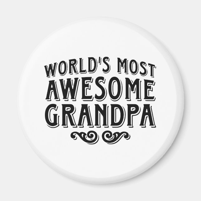 Awesome Grandpa Magnet (Front)