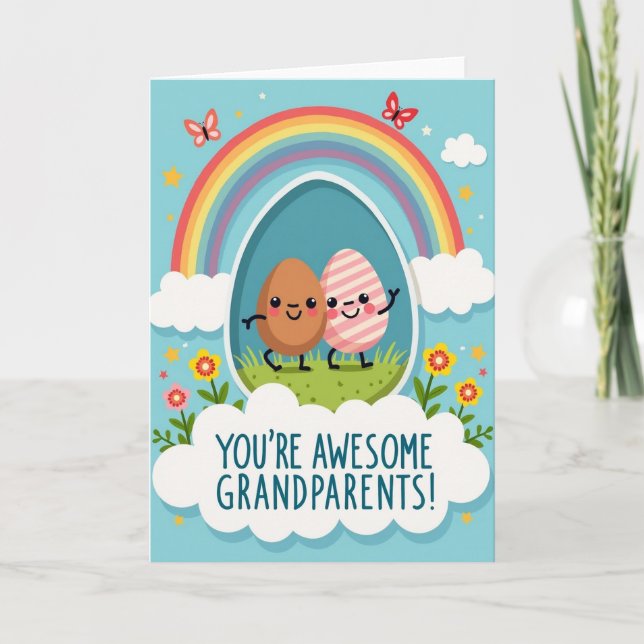 Awesome Grandparents Love Card (Front)