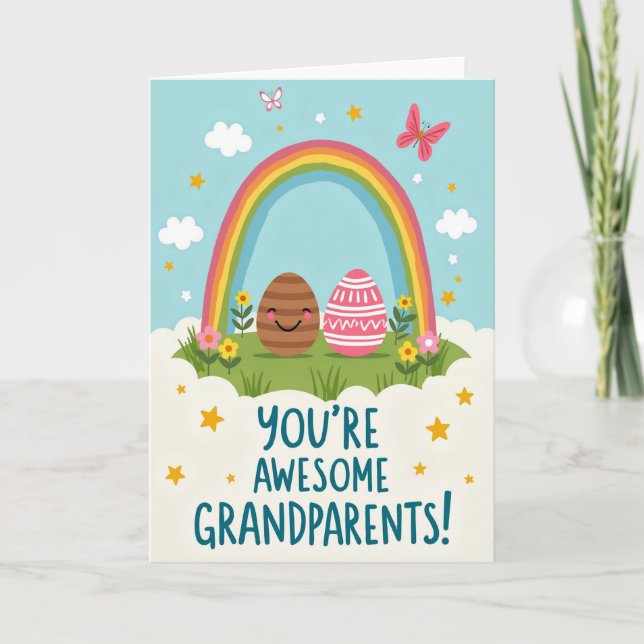Awesome Grandparents Message Card (Front)