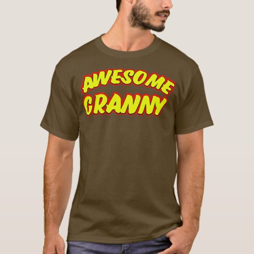 Awesome Granny cartoon T_Shirt