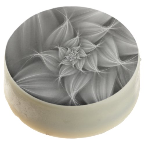 Awesome Gray Flower Fractal  Chocolate Covered Oreo