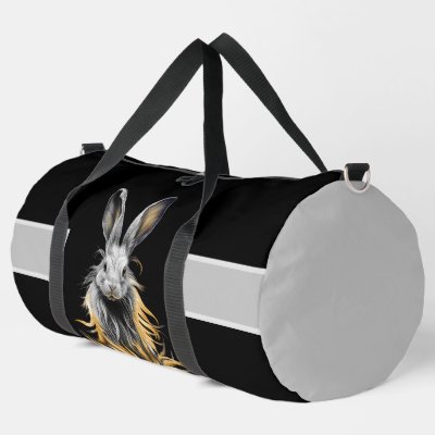 Awesome Gray Rabbit on Fire 