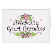 Awesome Great Grandma T-Shirt (Front Horizontal)