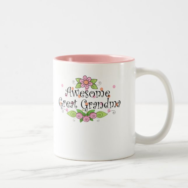 Awesome Great Grandma T-Shirt Two-Tone Coffee Mug (Right)