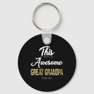 Awesome Great Grandpa Special Great Grandpa Keychain