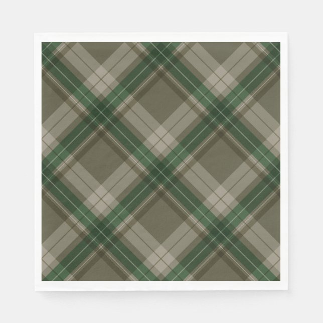 Awesome Green Plaid Napkins (Front)