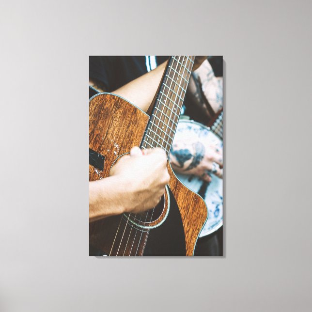 Awesome Guitar Canvas Print (Front)