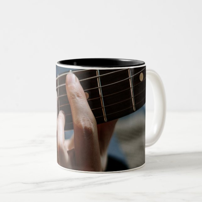 Awesome Guitar Two-Tone Coffee Mug (Front Right)