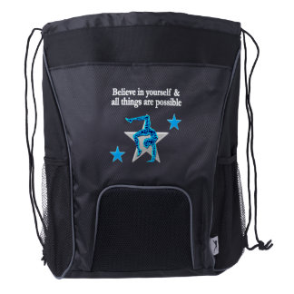 AWESOME GYMNASTICS CHAMPION DRAWSTRING BACKPACK