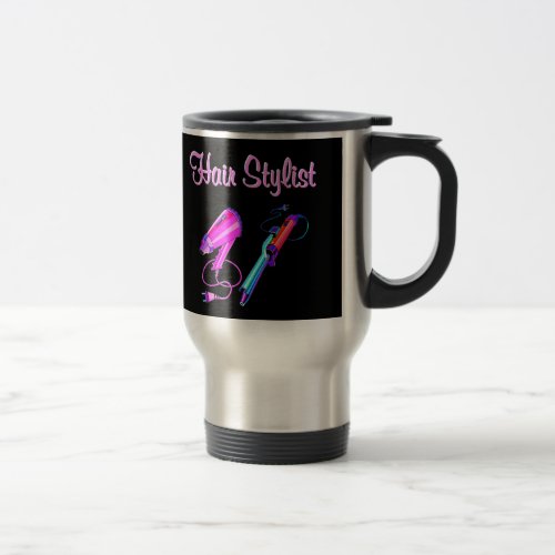 AWESOME HAIR STYLIST TEES AND GIFTS TRAVEL MUG