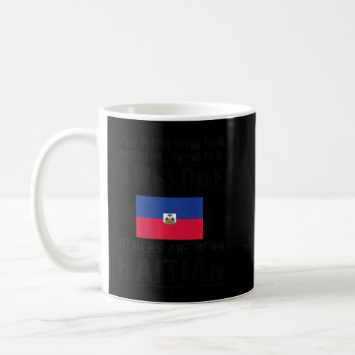 Awesome Haitian Flag Haiti Haitian Roots  1  Coffee Mug