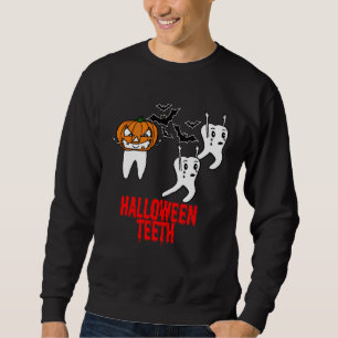 Awesome Halloween Tooth With Pumpkin For Dental Wo Sweatshirt