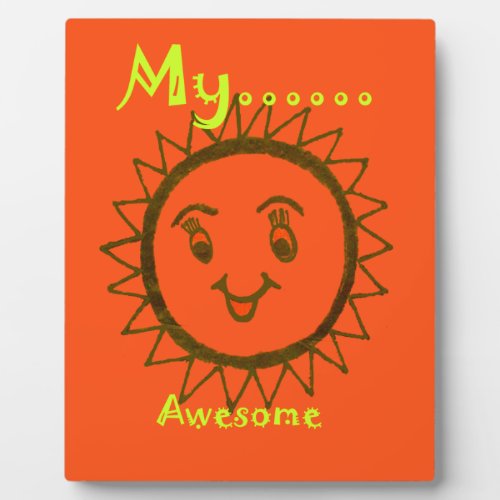 Awesome Happy Face Plaque