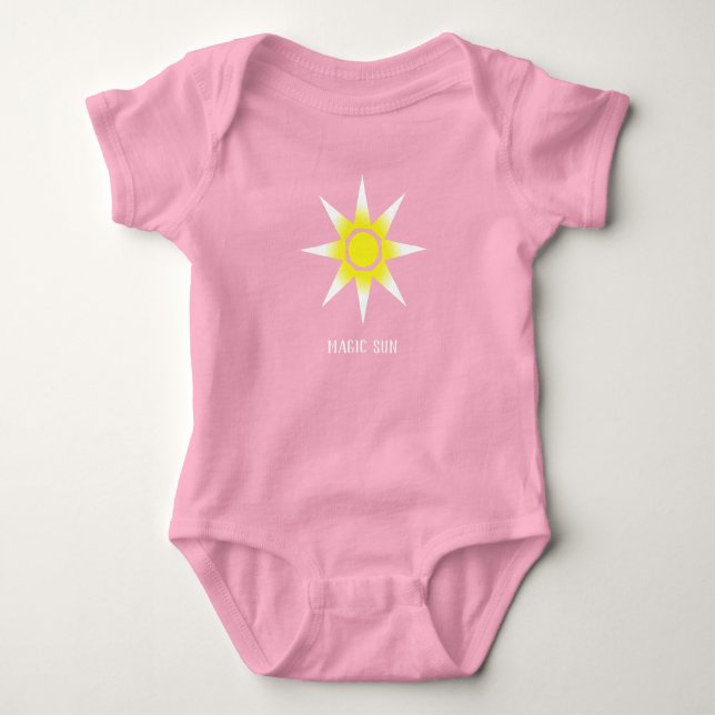 Awesome Happy Magic Sun Baby Bodysuit (Front)