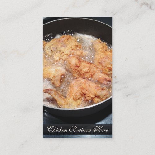 Awesome Homemade Crispy Deep Fried Chicken Business Card