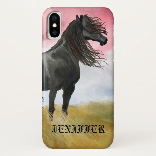 Awesome Horse Watercolor Case_Mate iPhone Case