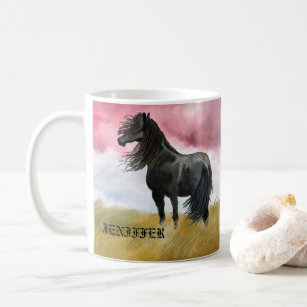 Awesome Horse Watercolor Coffee Mug