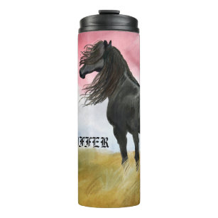 Awesome Horse Watercolor Thermal Tumbler