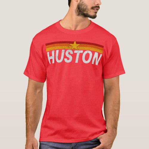 Awesome Houston Texas Houston Strong Vintage Strip T_Shirt