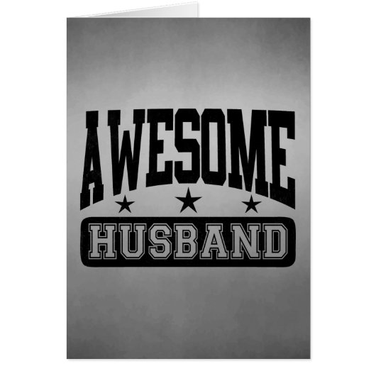 Awesome Husband Cards (Front)