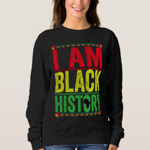 Awesome I Am Black History  Black Month History Co Sweatshirt