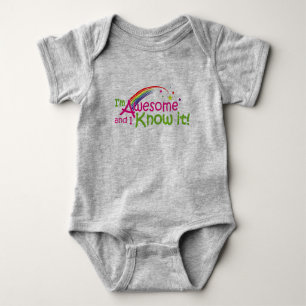 Awesome & I know it Baby Bodysuit