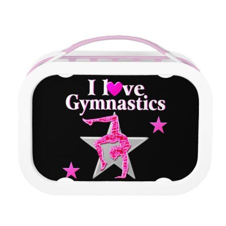 Awesome I Love Gymnastics Design Lunch Box