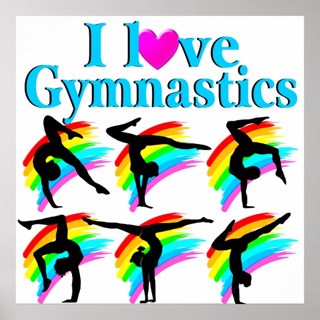 AWESOME I LOVE GYMNASTICS POSTER (Front)