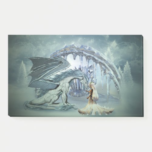 Awesome ice dragon post_it notes