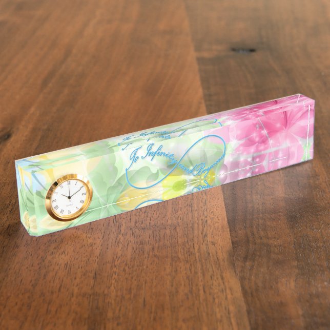 Awesome Infinity symbol "To infinity and beyond" Name Plate (Side)