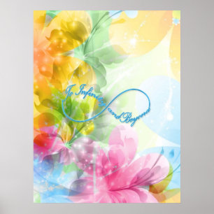 Awesome Infinity symbol "To infinity and beyond" Poster