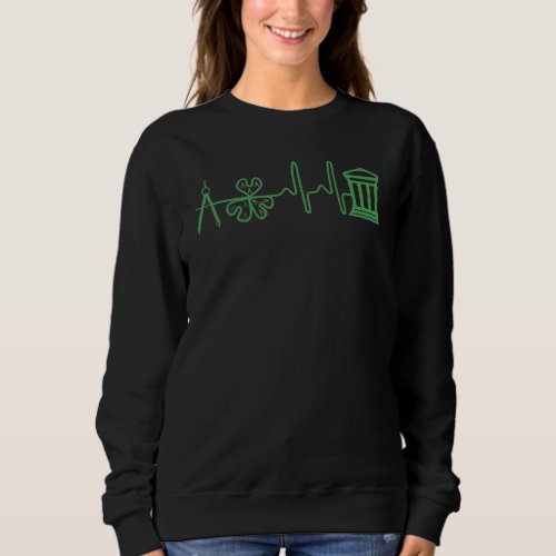 Awesome Irish Architect St Patrick S Day Heartbeat Sweatshirt