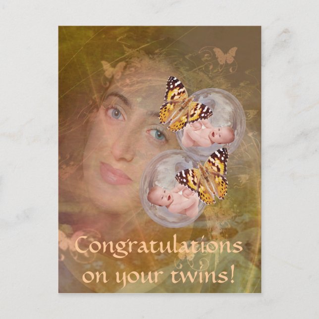 Awesome it'a twins postcard (Front)