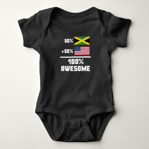 Awesome Jamaican American Baby Bodysuit
