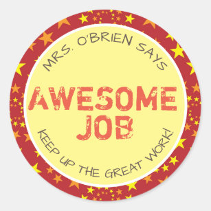 Awesome Job Sticker Zazzle