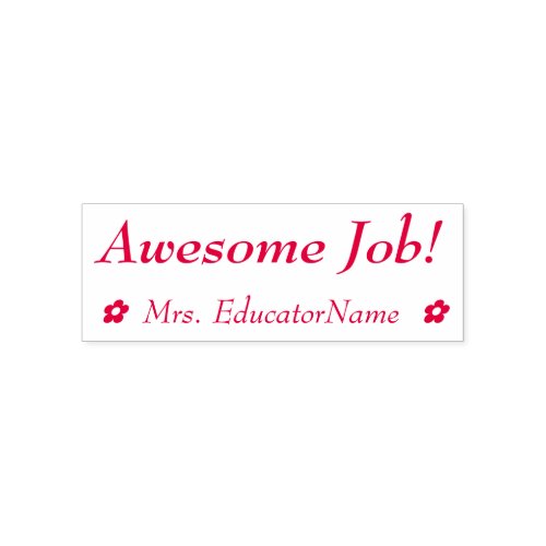 Awesome Job Teaching Assistant Rubber Stamp