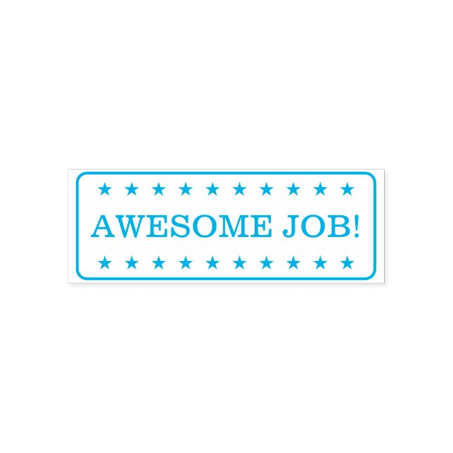 "AWESOME JOB!" Tutor Rubber Stamp (Design)