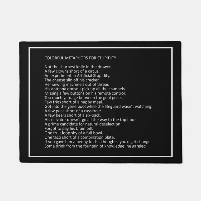 Awesome Jokes custom color door mat 8 (Front)