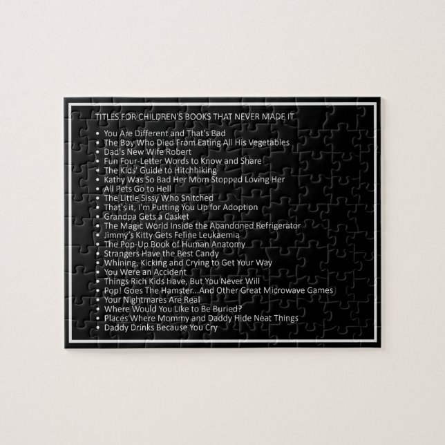 Awesome Jokes custom color puzzle 8 (Horizontal)